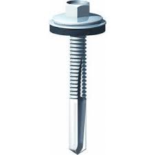 Heavy steel drill screw roofing screw